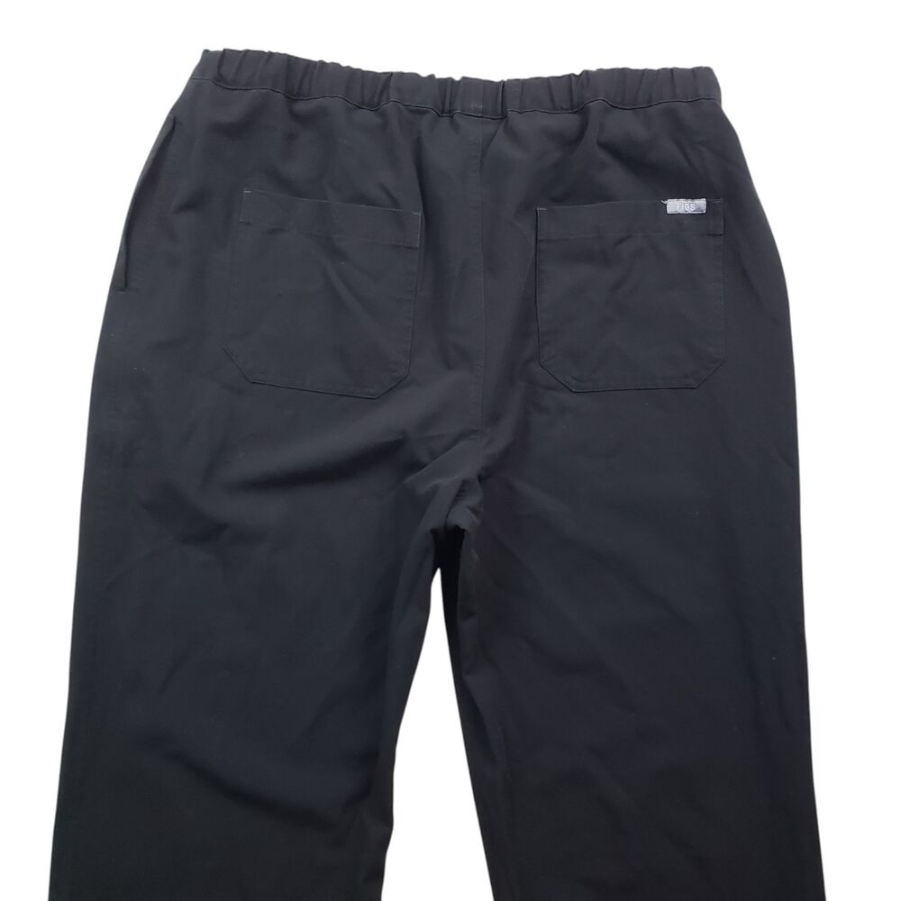Figs Pisco Scub Pants Mens Large Black Drawstring Stretch Technical - Picture 9 of 9
